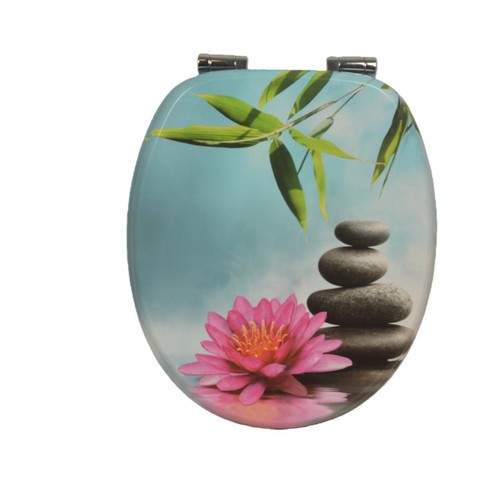 Sitz stein mit blume - wc-sitz,